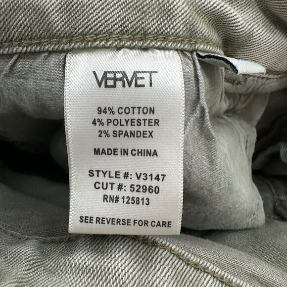 Vervet Green Distressed Destroyed Jeans Pants V3147 Womens size 31 - Picture 3 of 6